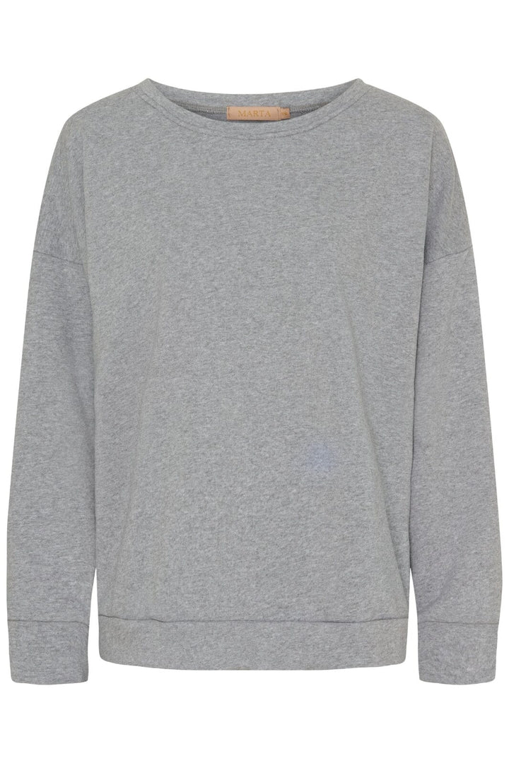 Marta Du Chateau - Mdcnathalie Sweatshirt 69371 - Light Grey Sweatshirts 