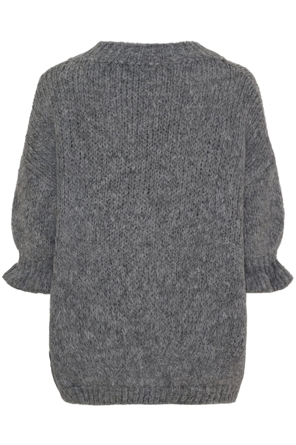 Marta Du Chateau - Mdcodette Knit 9162 - Medium Grey Strikbluser 