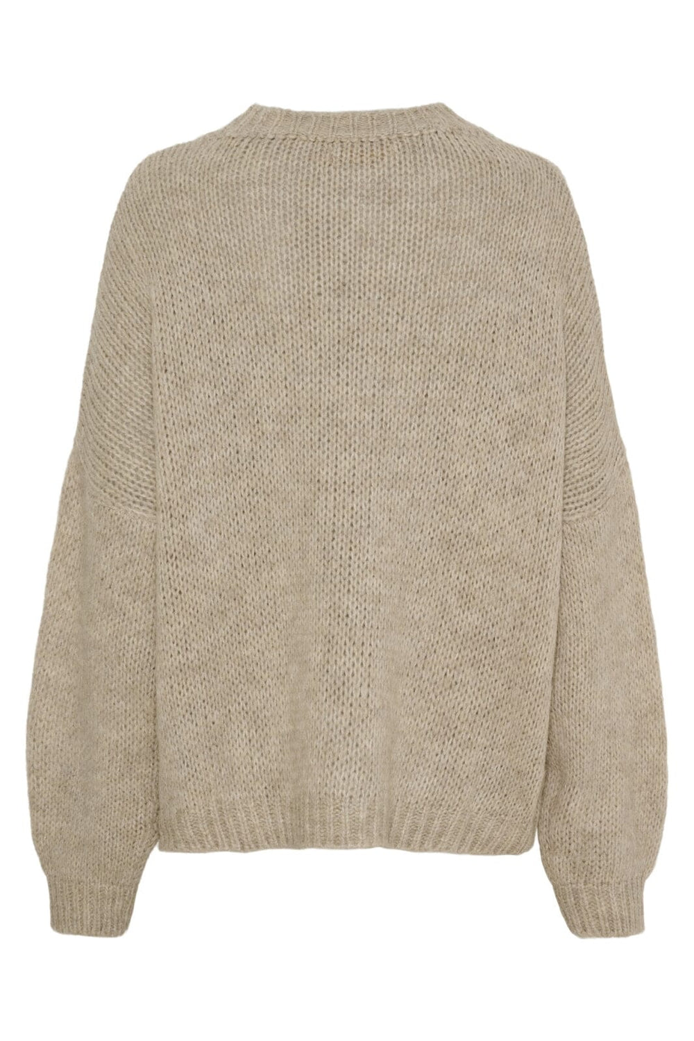 Marta Du Chateau - Mdcsandrine Knit 6022 - Beige Strikbluser 