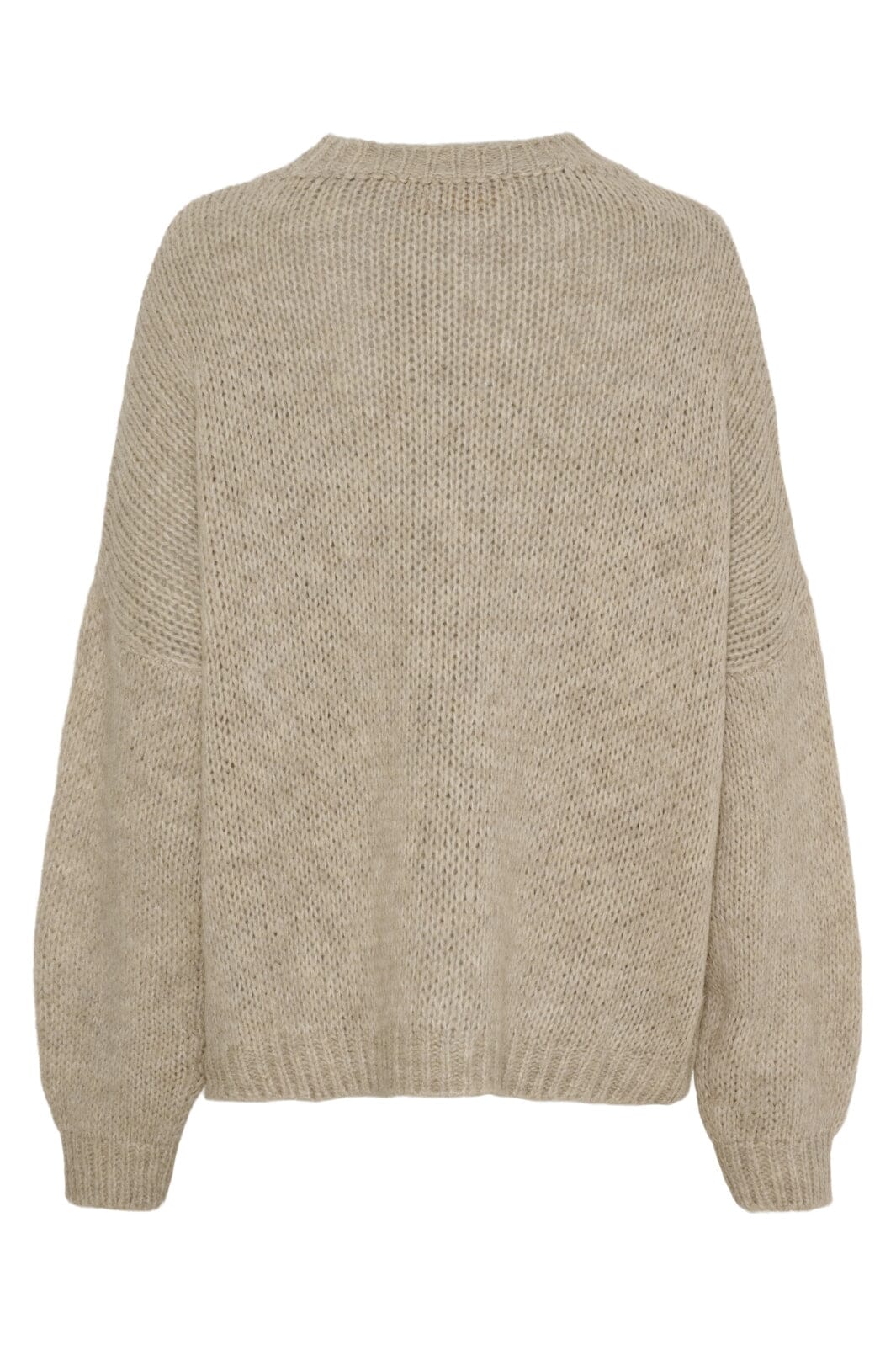 Marta Du Chateau - Mdcsandrine Knit 6022 - Beige Strikbluser 