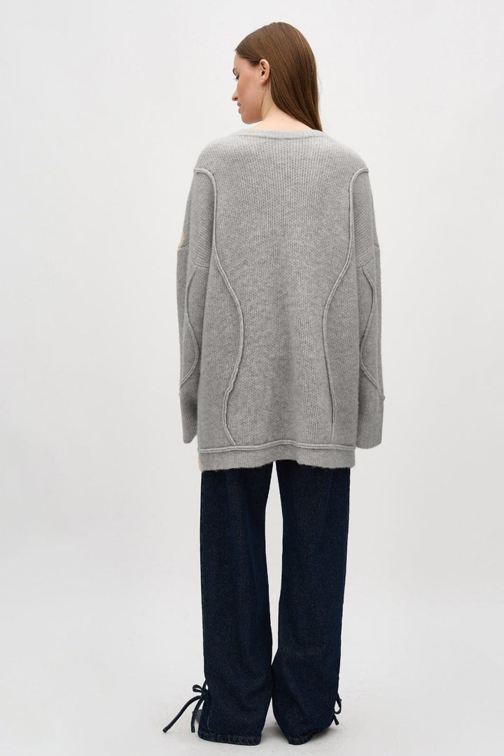 MbyM - Rese-M - 604 Light Grey Melange Sweatshirt 