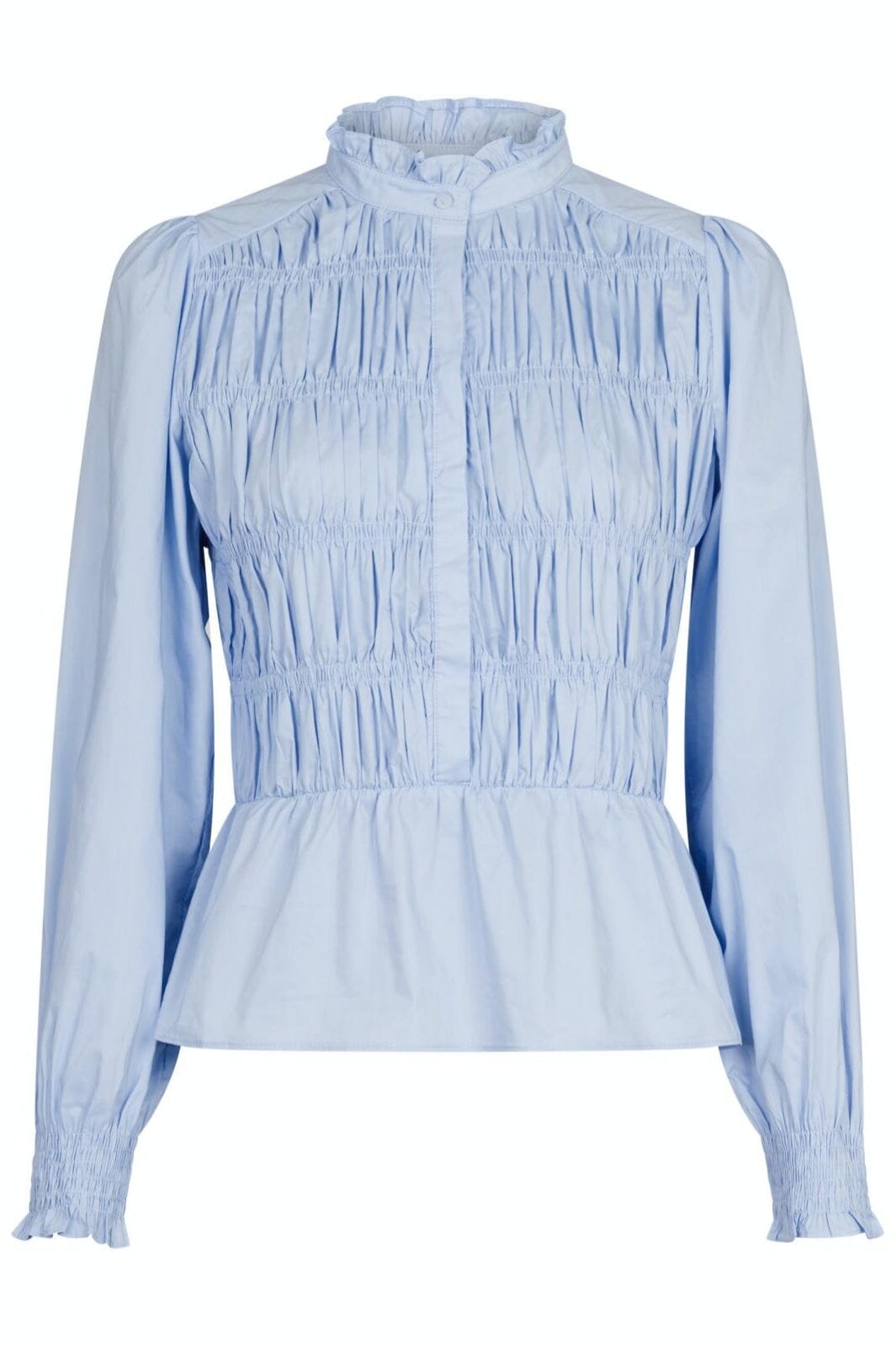 Neo Noir - Alaska Smock Blouse - Light Blue Bluser 