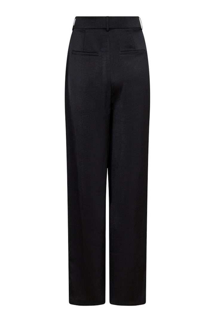 Neo Noir - Alessandra Heavy Sateen Pants - Black Bukser 