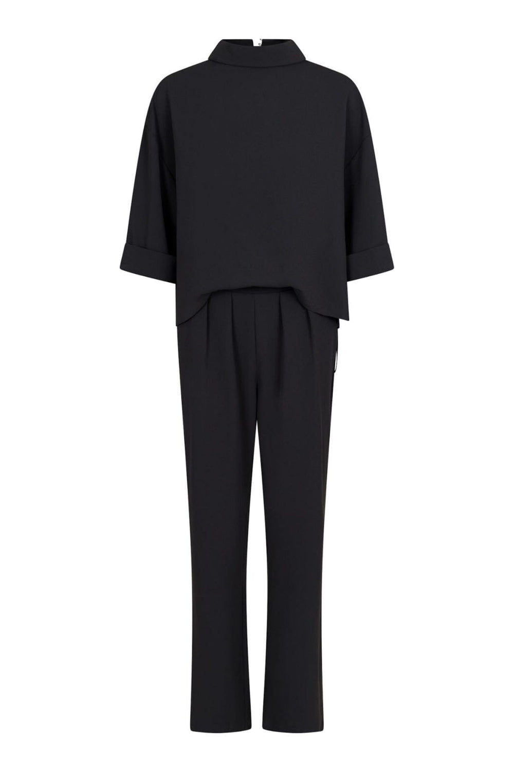 Neo Noir - Arlo Crepe Jumpsuit - Black Buksedragter 