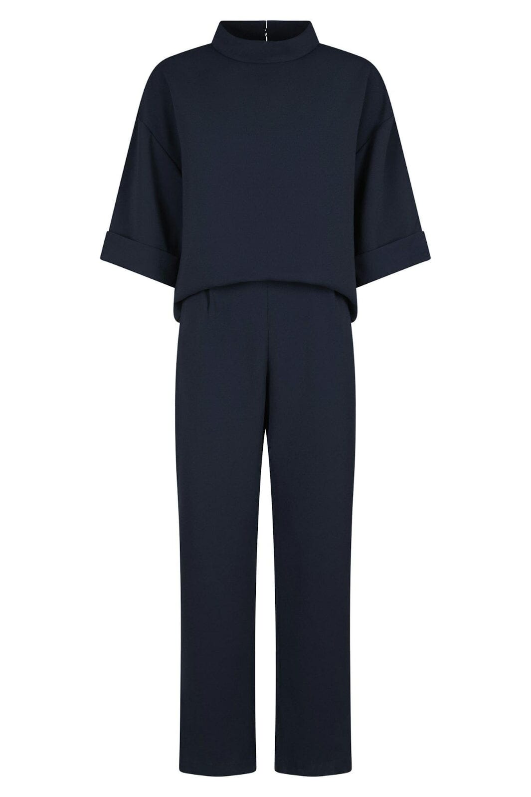 Neo Noir - Arlo Crepe Jumpsuit - Navy Buksedragter 