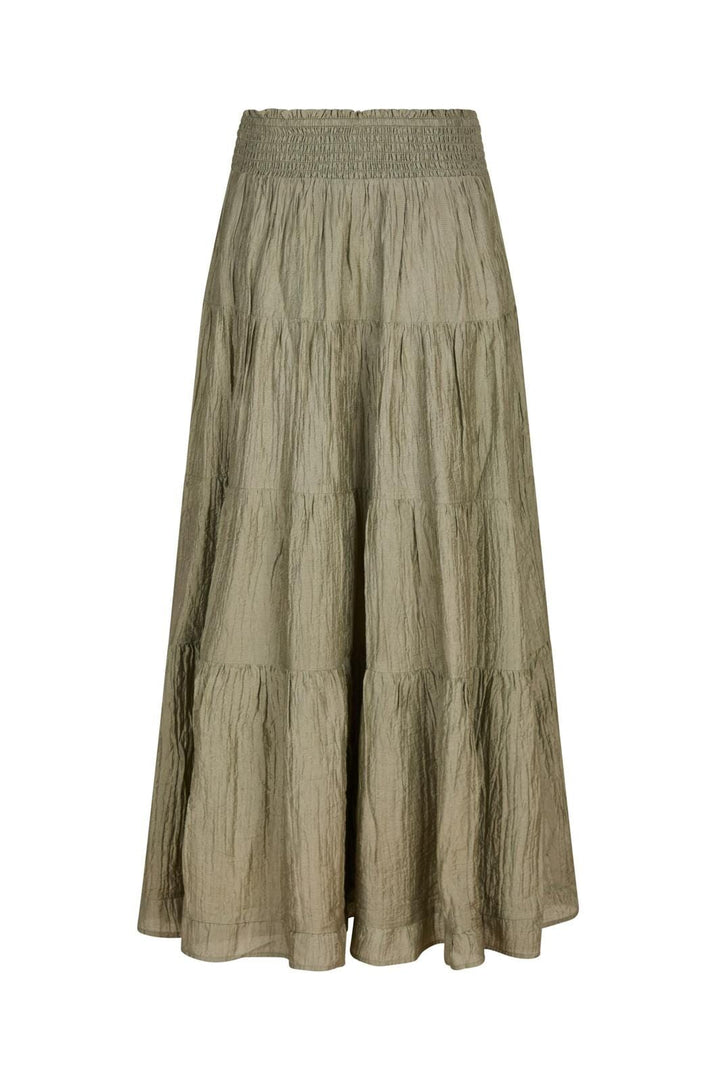 Neo Noir - Asta Crepe Skirt 164387 - Smoke Green