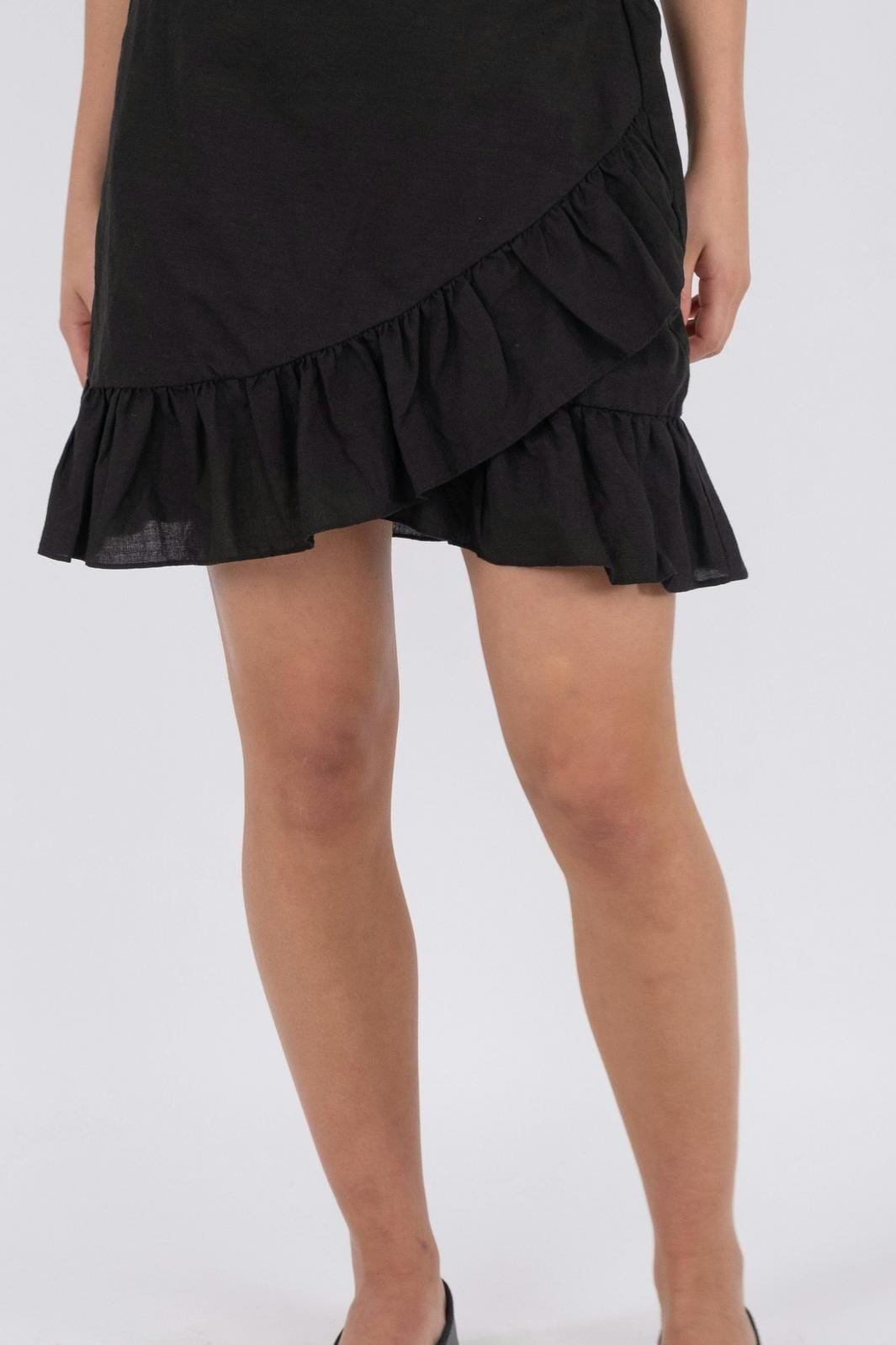 Neo Noir - Bekka Linen Skirt - Black