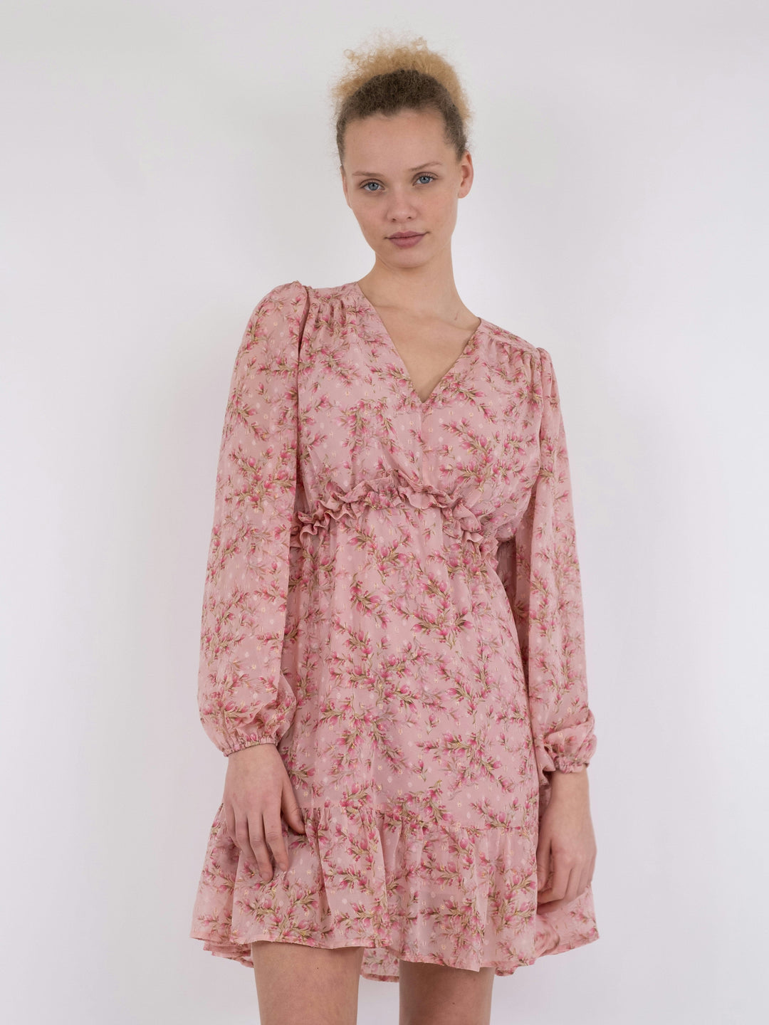 Neo Noir - Bethie Dot Print Dress - Rose