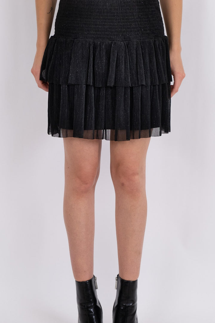 Neo Noir - Carin Glitz Skirt - Black