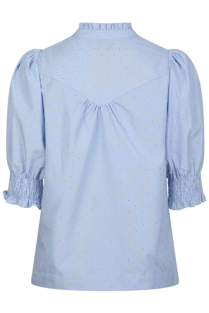 Neo Noir - Diana B Stripe Stone Blouse 164327 - 145 - Light Blue