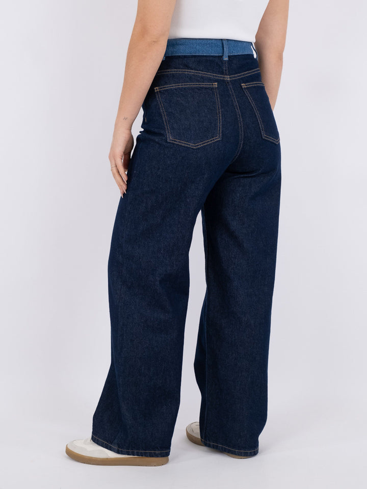 Neo Noir - Duran Contrast Pants - Dark Blue