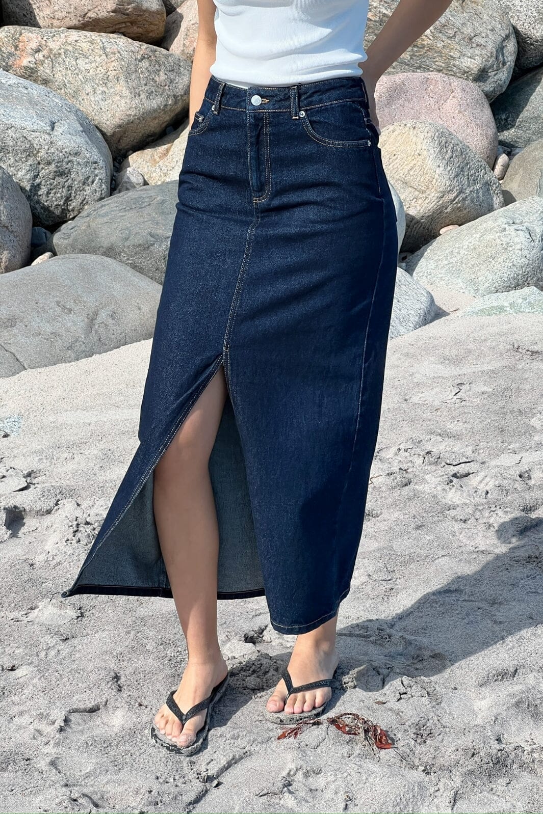 Neo Noir - Frankie D Skirt - Dark Blue Nederdele 