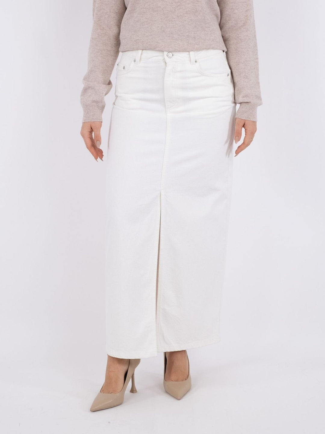 Neo Noir - Frankie D Skirt - White Nederdele 