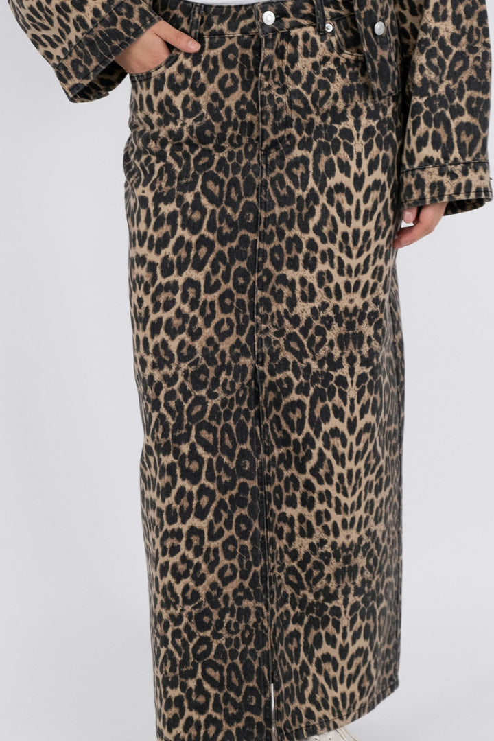 Neo Noir - Frankie Leopard Skirt - Leopard