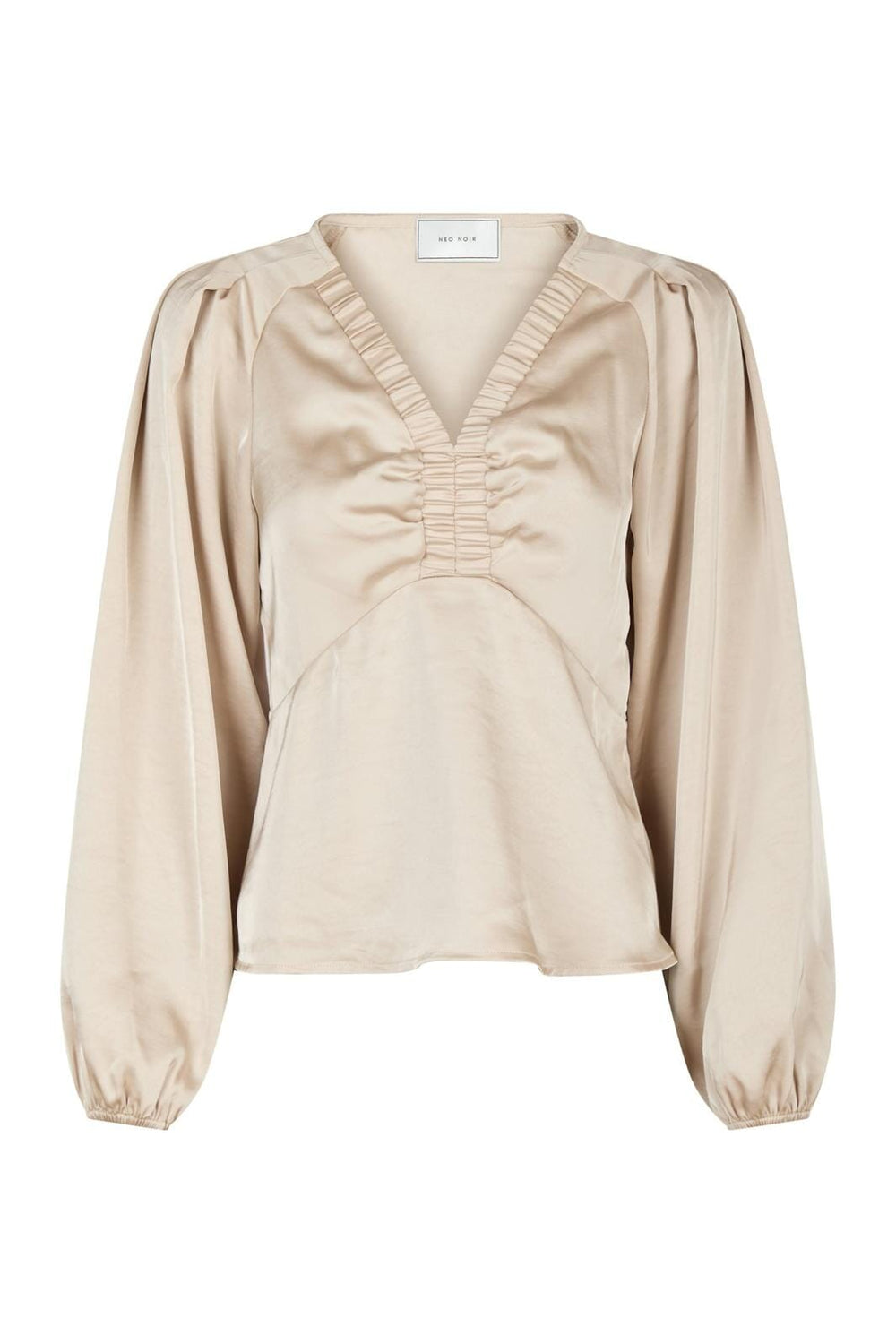 Neo Noir - Istana Heavy Sateen Blouse 163767 - Champagne