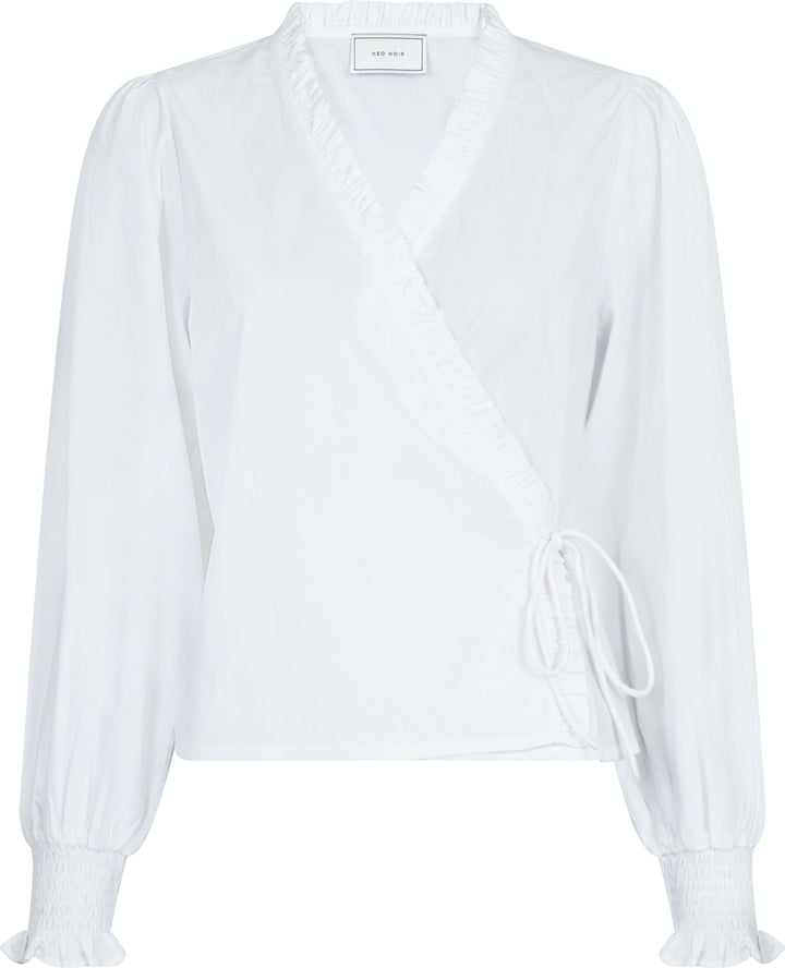 Neo Noir - Jerri C Polplin Blouse - White