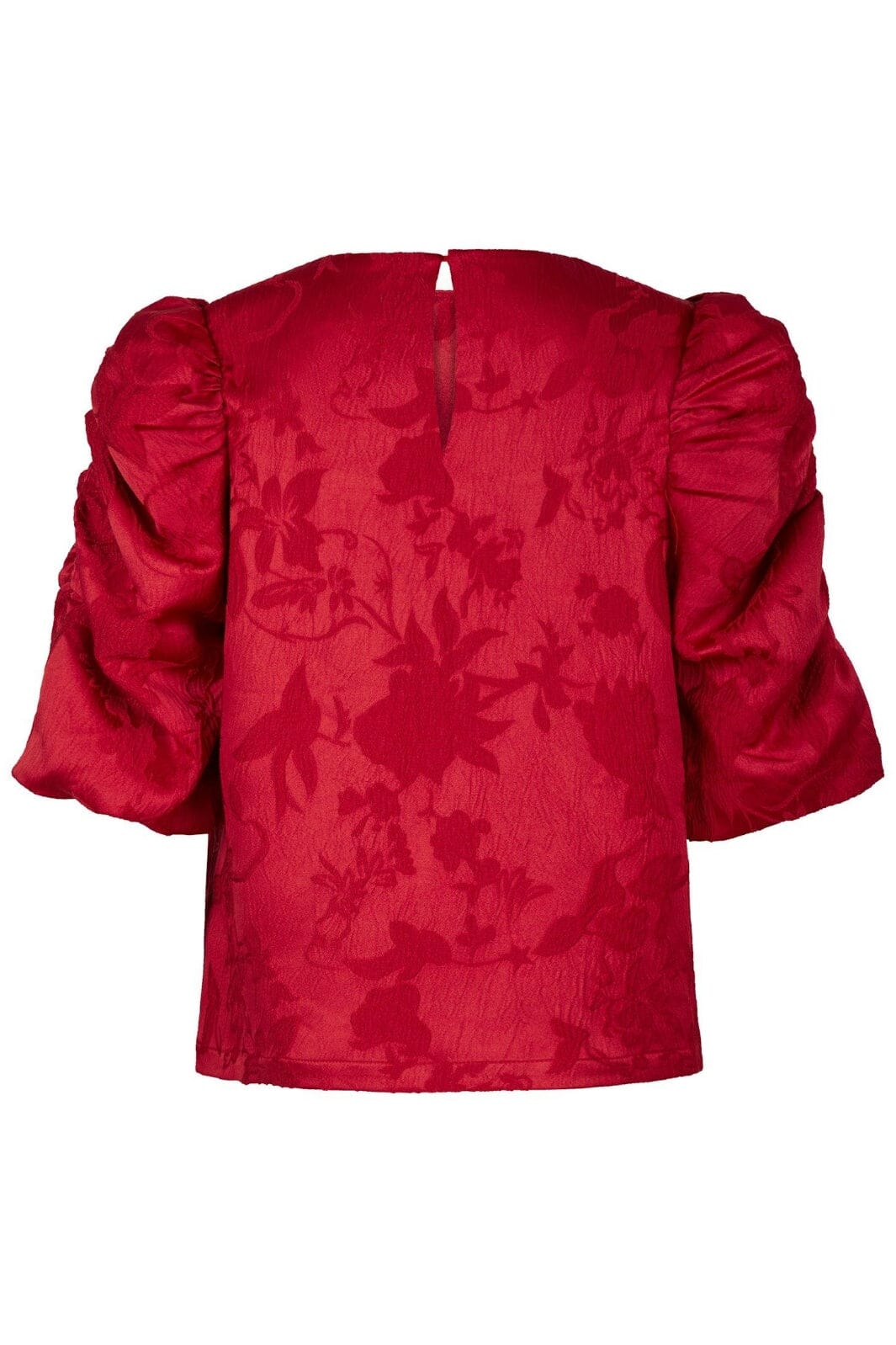 Neo Noir - Joba Jacquard Blouse 163868 - Red Bluser 