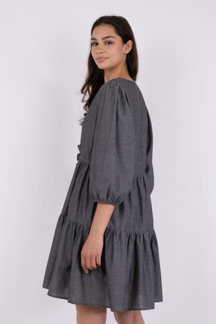 Neo Noir - Katy Chambray Dress - Black Kjoler 