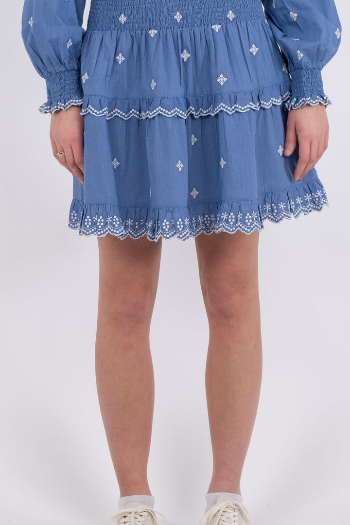 Neo Noir - Lando Skirt - Dusty Blue