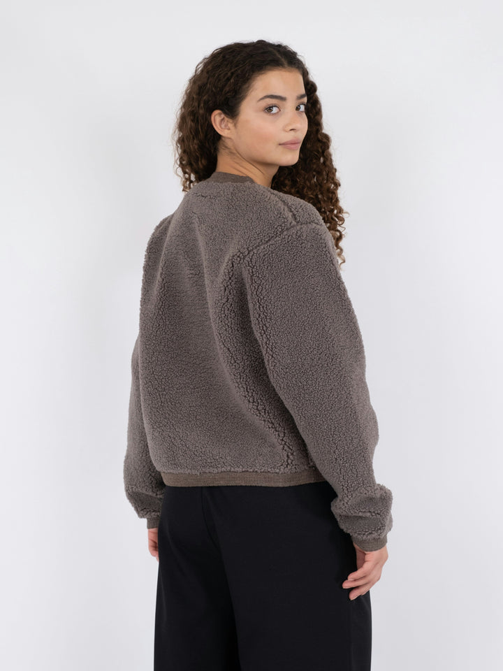 Neo Noir - Limo Fluffy Knit Cardigan - Iron