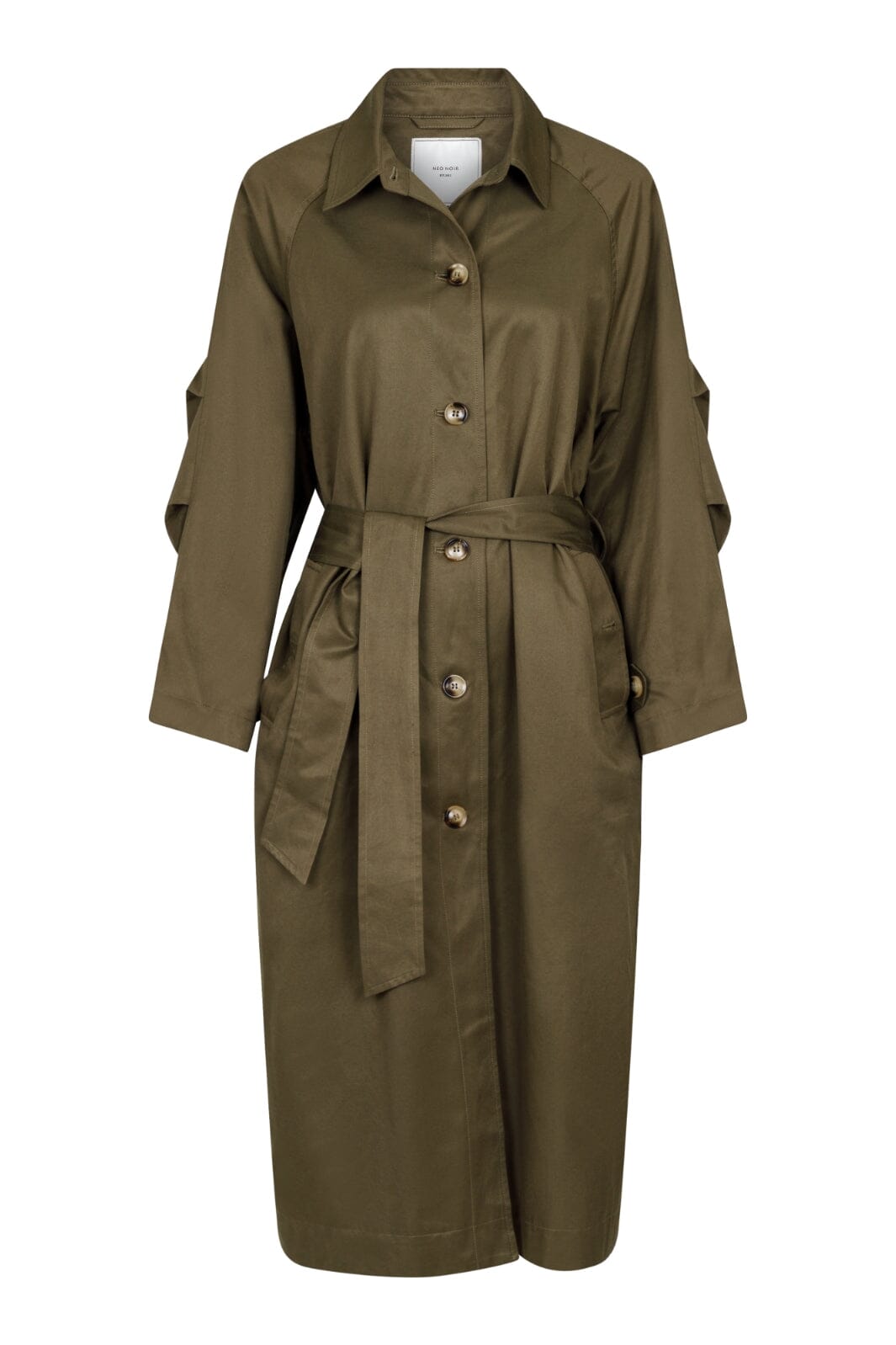 Neo Noir - Marcarena Trenchcoat - Dusty Army Jakker 