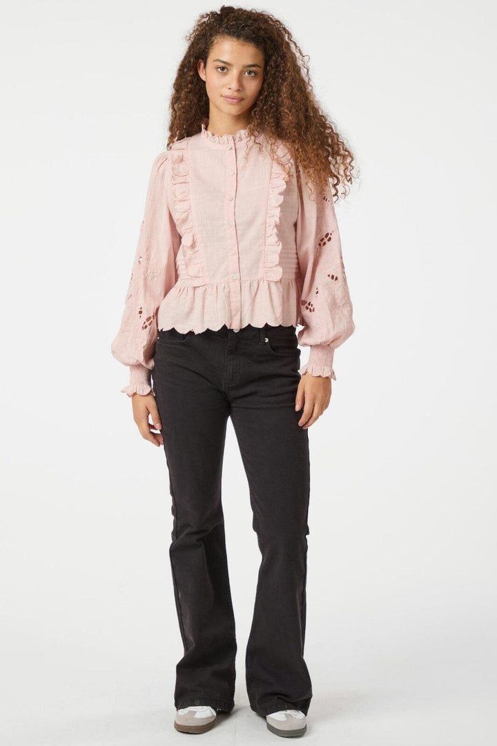 Neo Noir - Petrine Embroidery Blouse 161136 - 165 - Rose