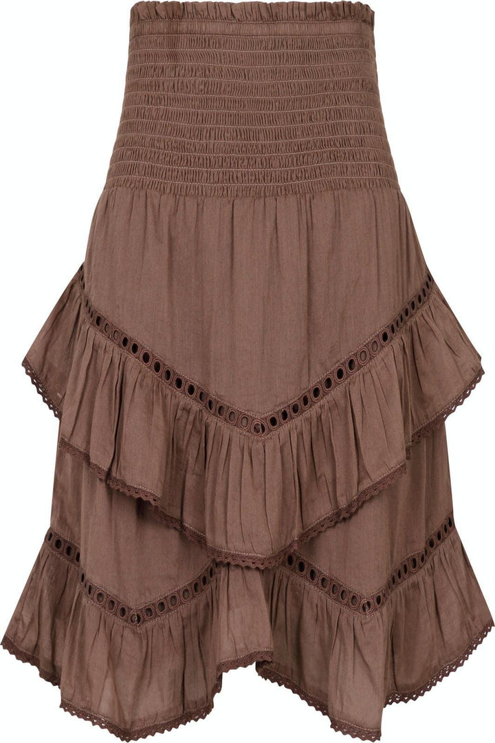 Neo Noir - Ricki S Voile Skirt - Light Brown