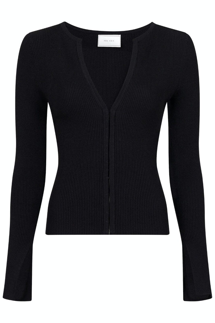 Neo Noir - Shirley Knit Cardigan - Black Cardigans 