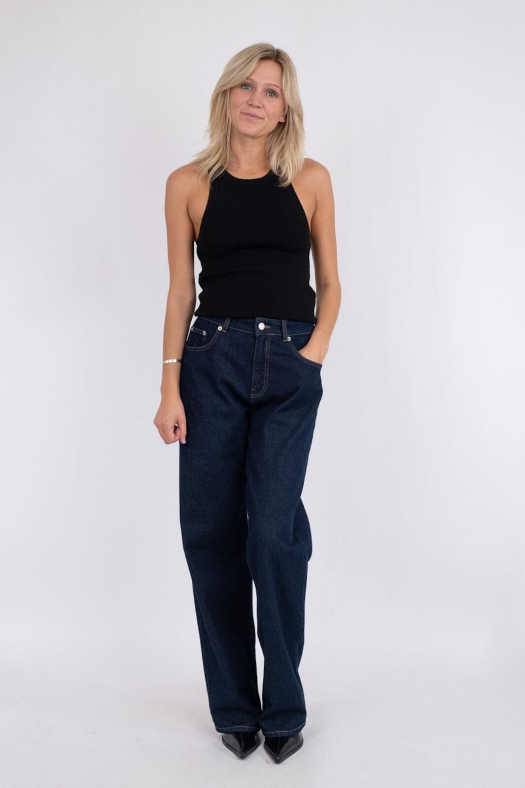 Neo Noir - Simona D Pants - Dark Blue 