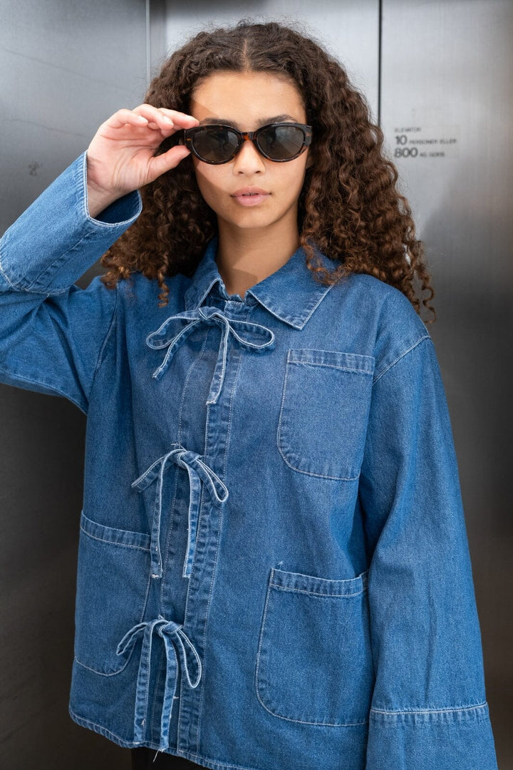 Neo Noir - Starlie Denim Shirt - Blue Skjorter 