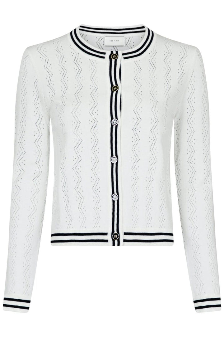 Neo Noir - Timona Knit Cardigan - Off White Cardigan 