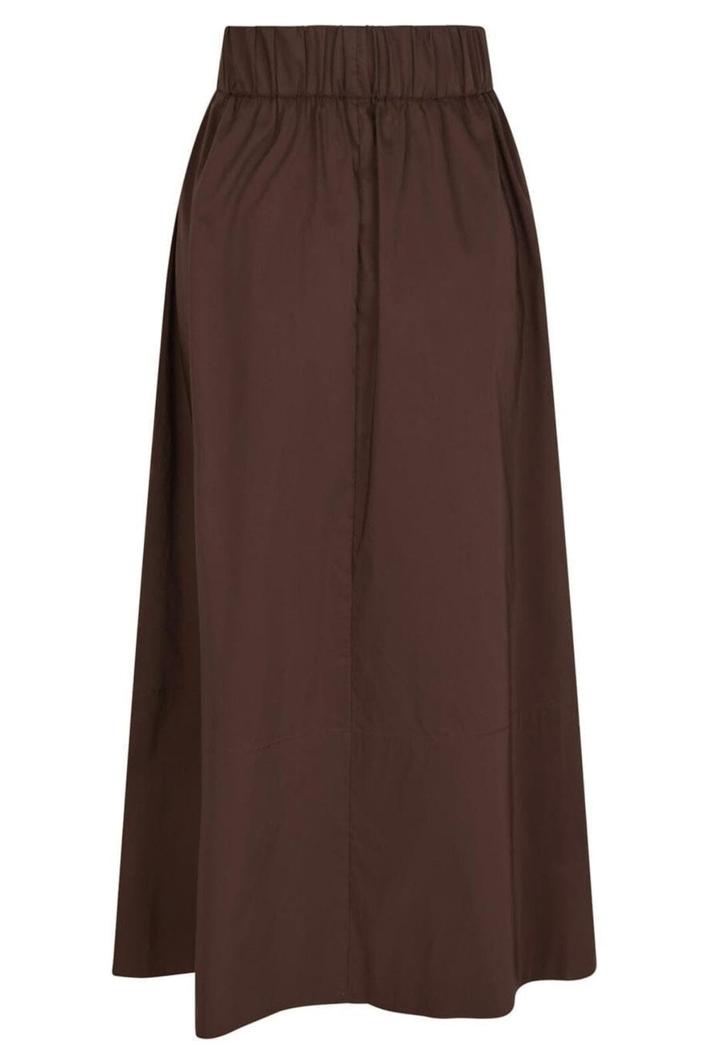 Neo Noir - Yara Poplin Skirt 158280 - 676 - Dark Brown