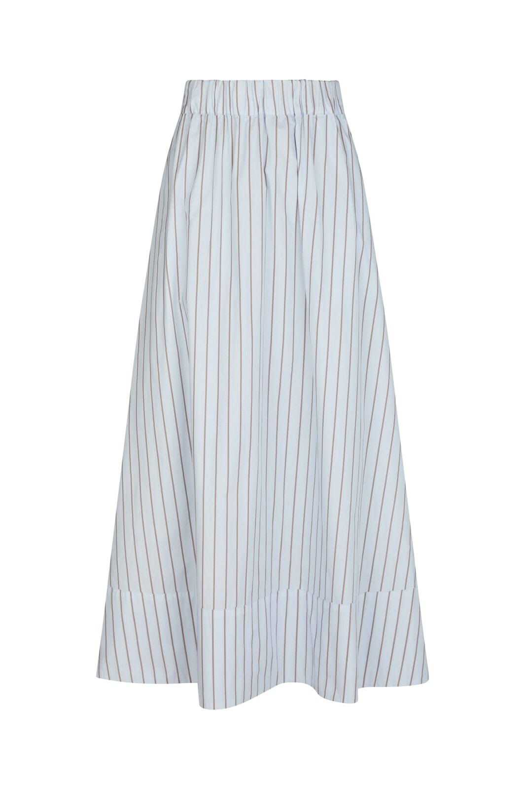 Neo Noir - Yara Stripe Long Skirt 165286 - 145 - Light Blue