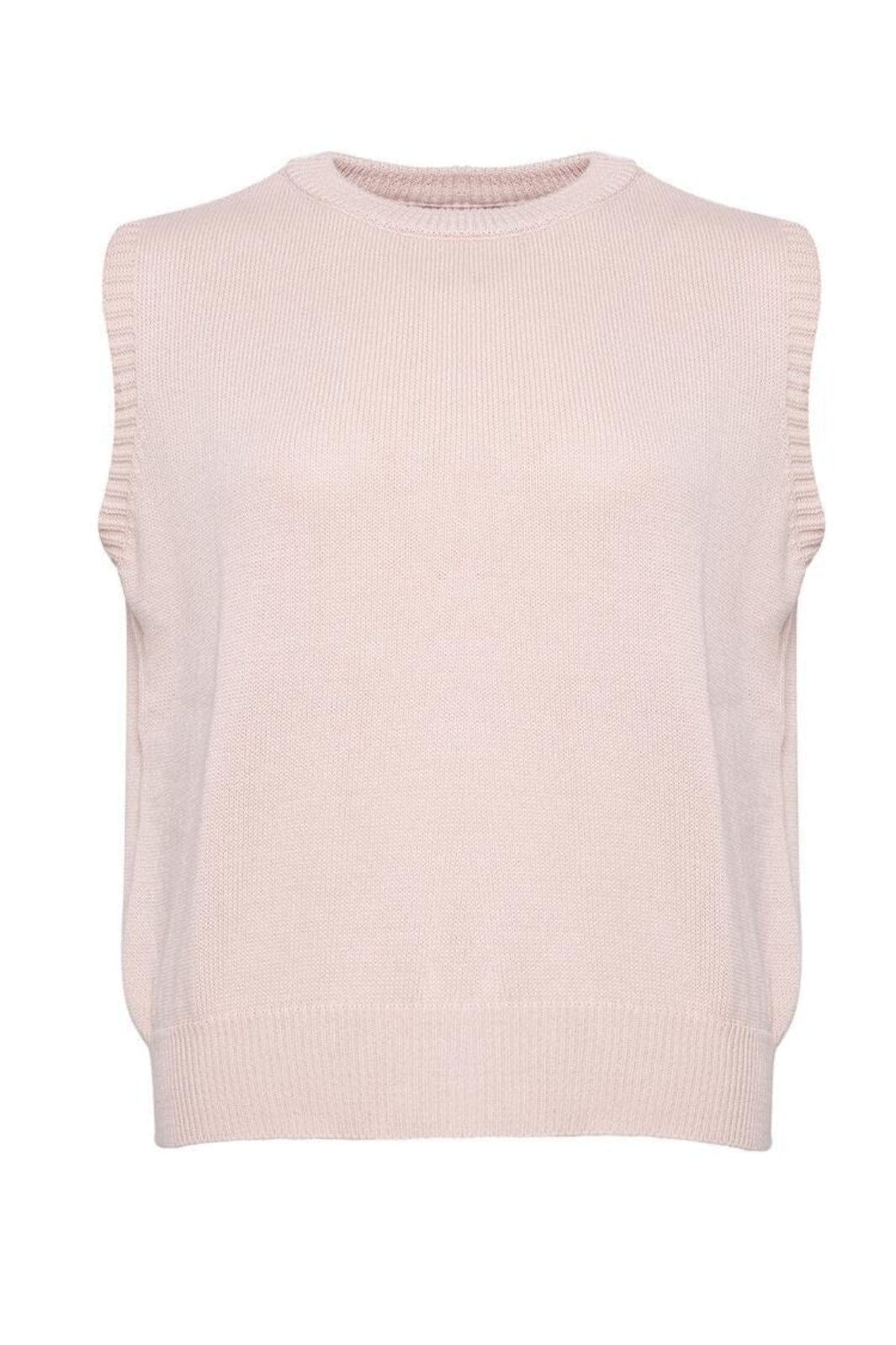 Noella - Alie Knit Vest Cotton - Rose Veste 