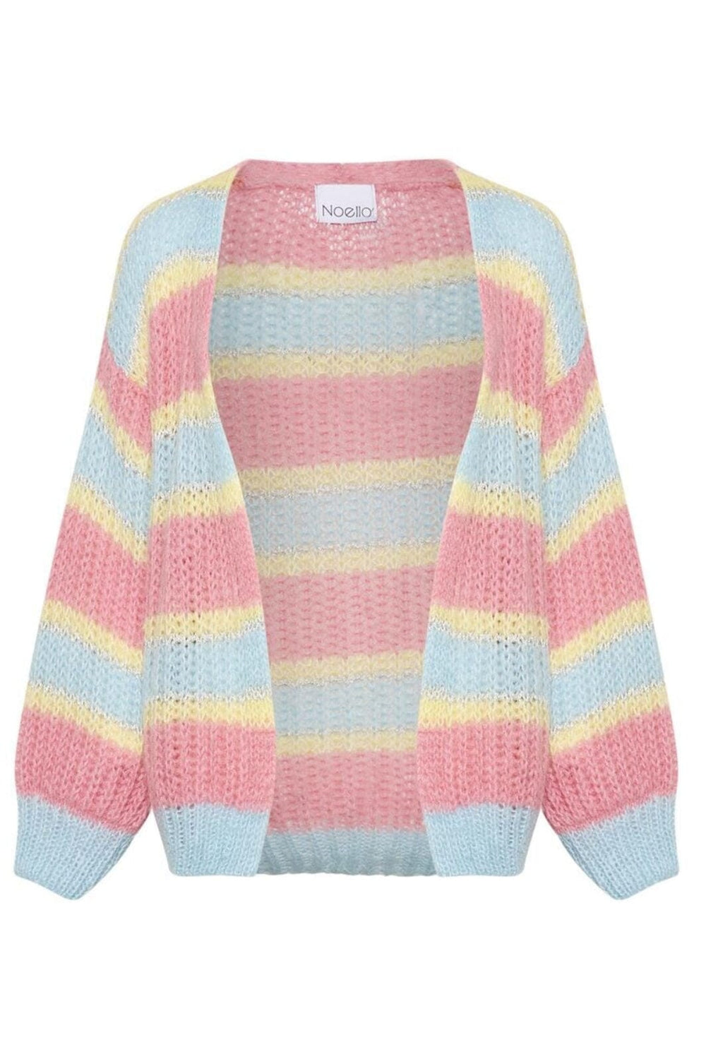 Noella - Pacific Knit Cardigan - Light Blue/Rose Mix Cardigans 