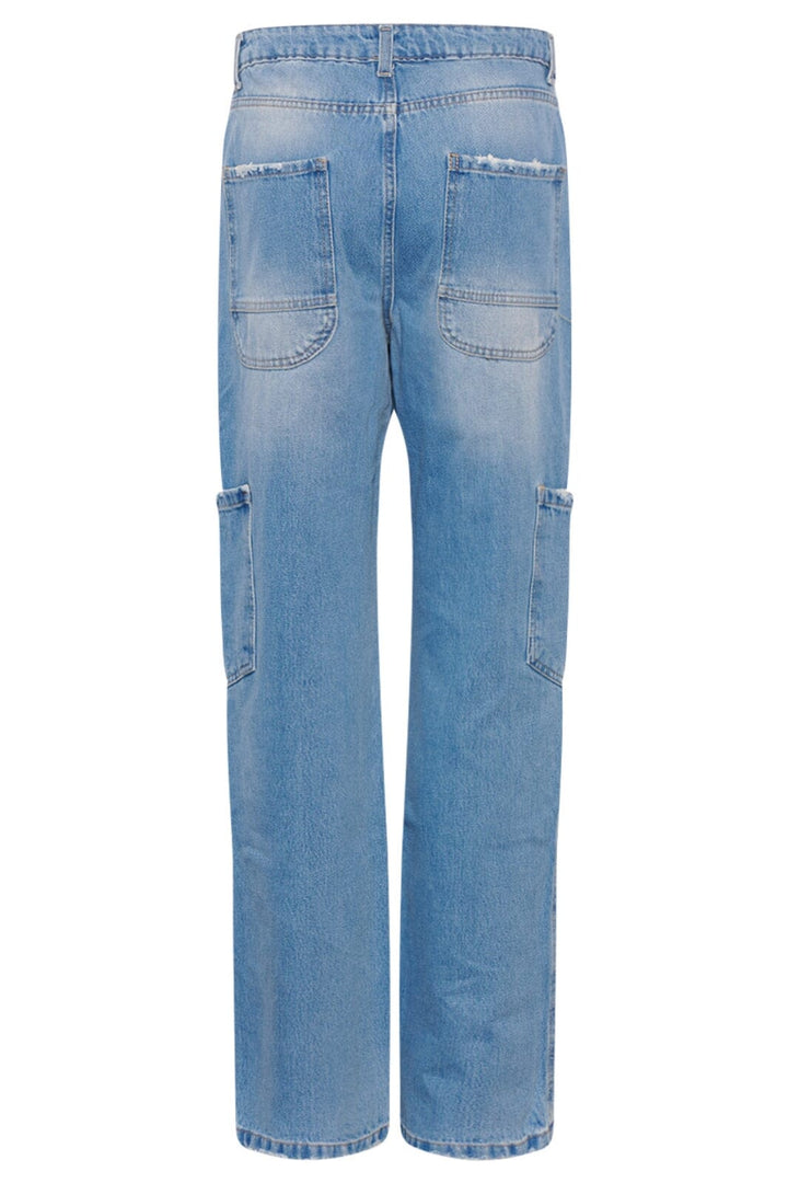 Noella - Rory Cargo Jeans - Light Blue Washed Jeans 