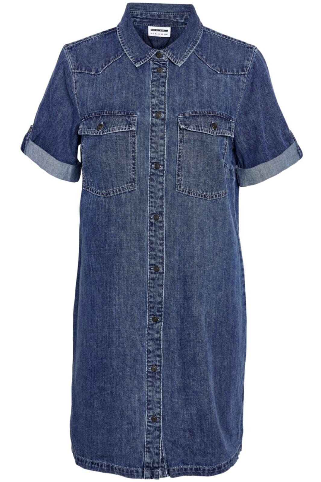 Noisy May - Nmnew Signe S/S Denim Dress Vi002Mb - 4460315 Medium Blue Denim Kjoler 