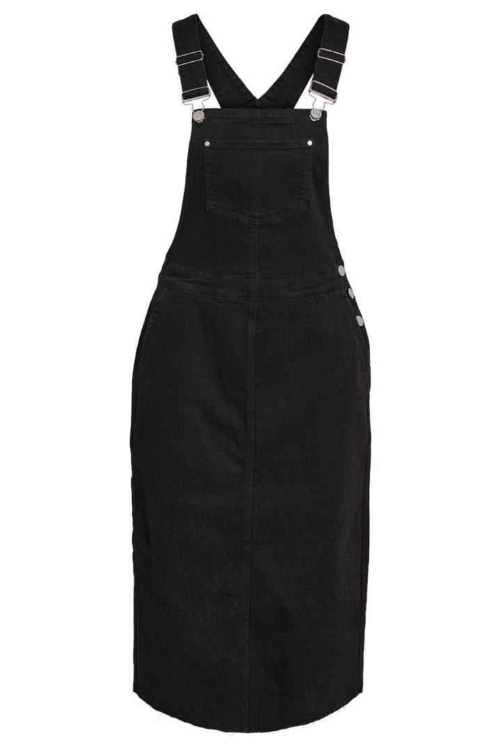 Noisy May - Nmsia Dungaree Dress Jt116Bl - 4781776 Black Denim Kjoler 