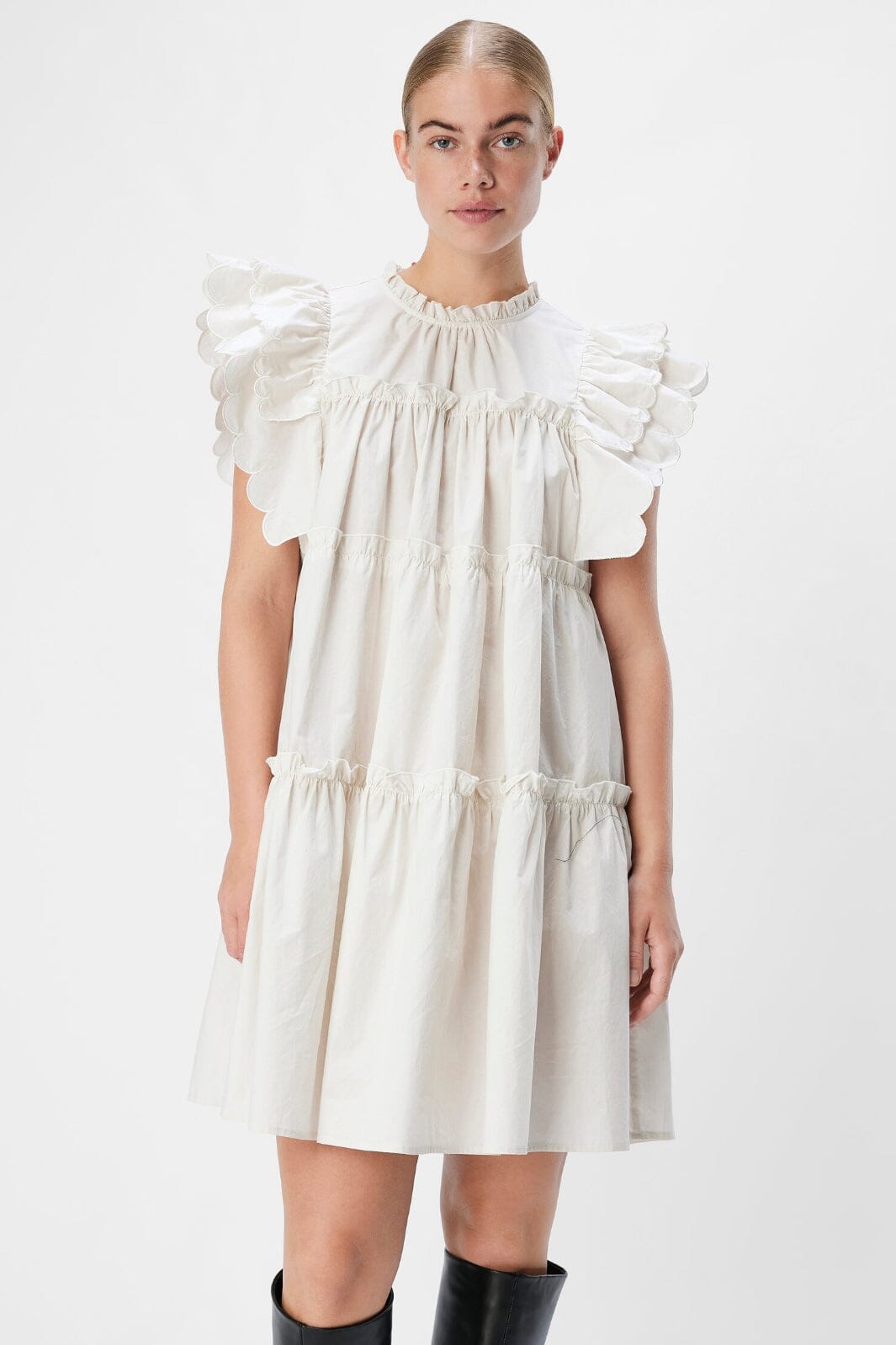 Object - Objhope S/L Dress 134 - 4660387 White Sand