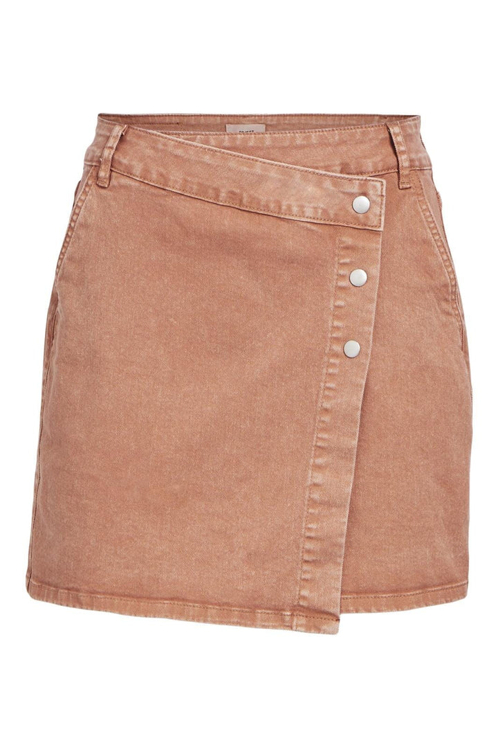 Object - Objmanya Twill Skirt 132 - 4468828 Café Au Lait