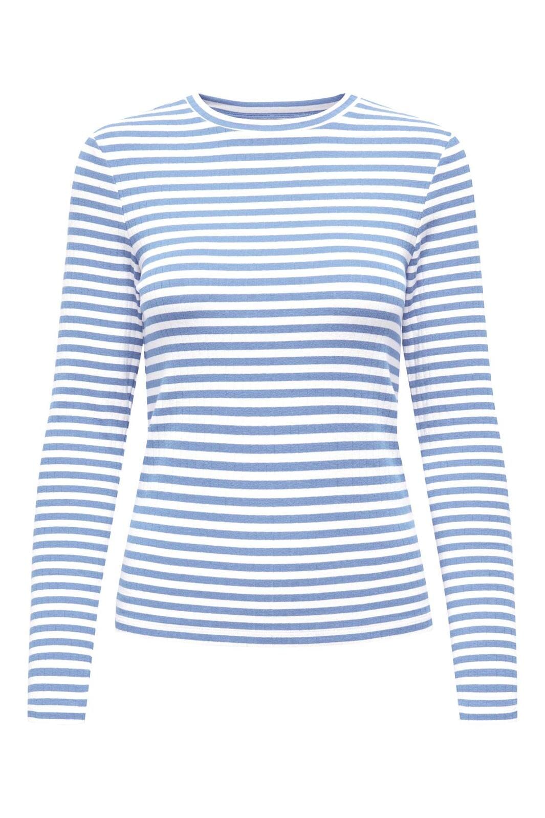 Only - Onlaida L/S Striped Top 15342088 - 4761198 - Provence White