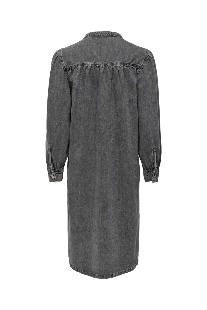 Only - Onlbeate L/S Midi Dress - 4692192 Medium Grey Denim