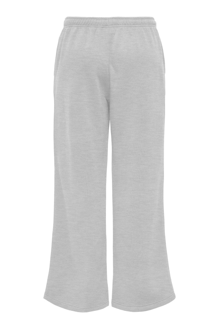 Only - Onlbest Wide Pant Swt - 4748483 Light Grey Melange Bukser 