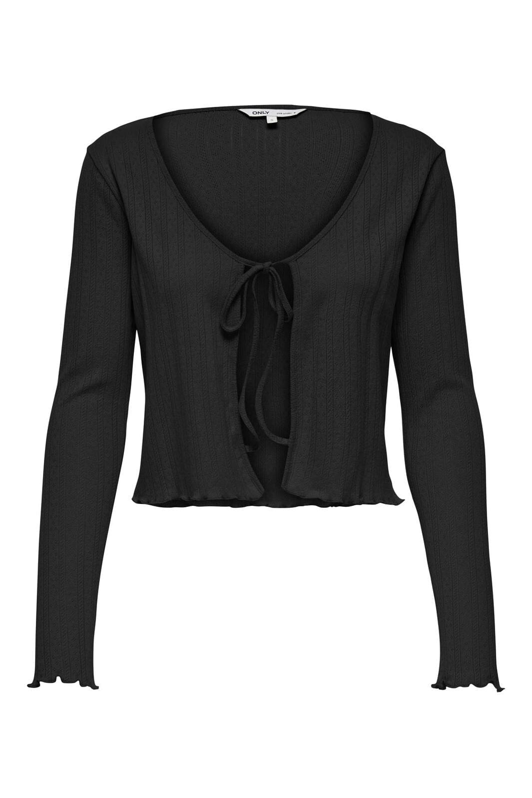 Only - Onlcarlotta L/S String Cardigan 15348886 - 4760840 - Black