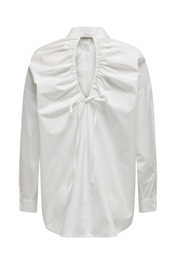 Only - Onlceline Cut Out Back Shirt - 4341391 Bright White