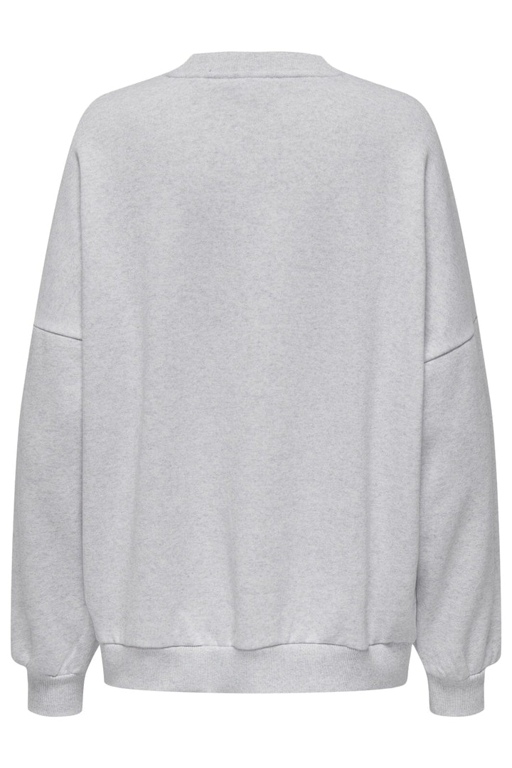 Only - Onldeborah L/S Club O-Neck Swt 15337256 - 4636892 - Light Grey Melange Knoxville