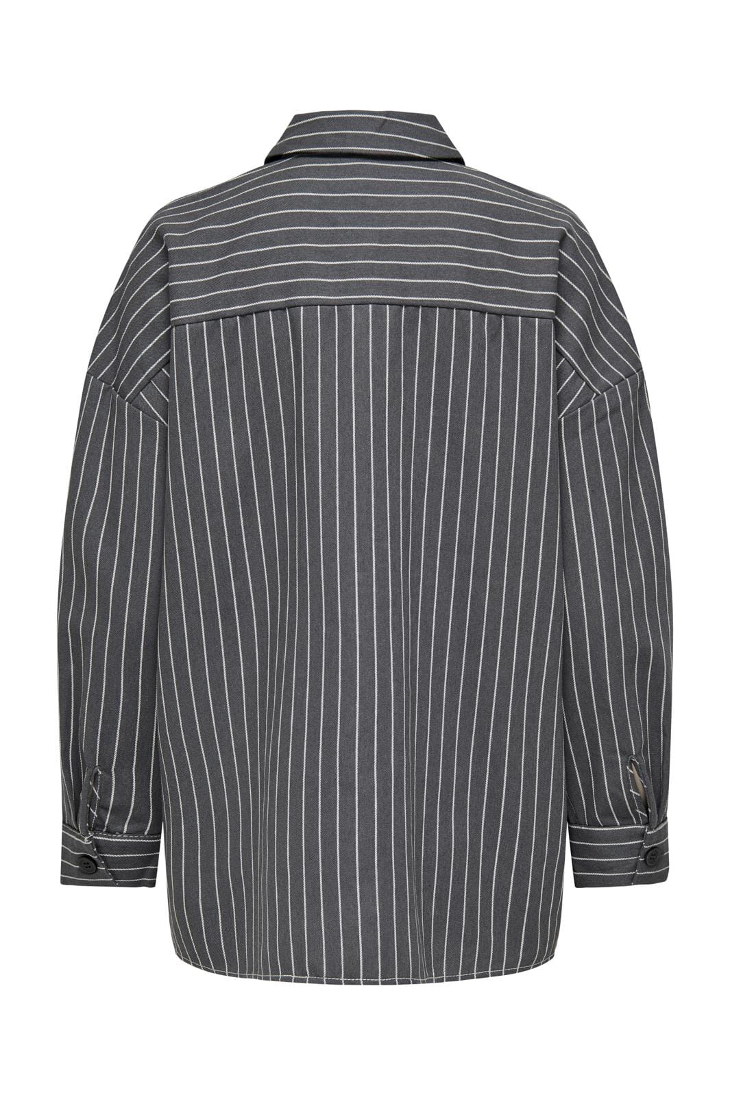 Only - Onldollas L/S Stripe Shirt Cc - 4555868 Magnet Cloud Dancer Pinstripes