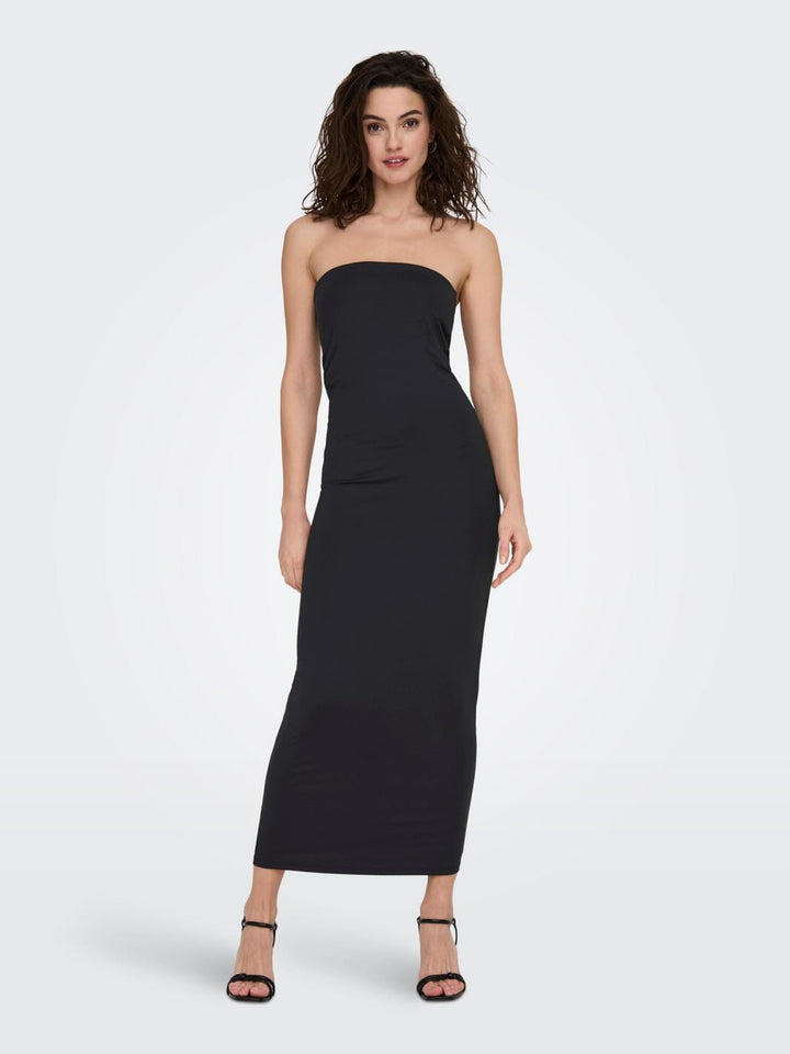 Only - Onlea S/L Long Dress - 4214373 Black