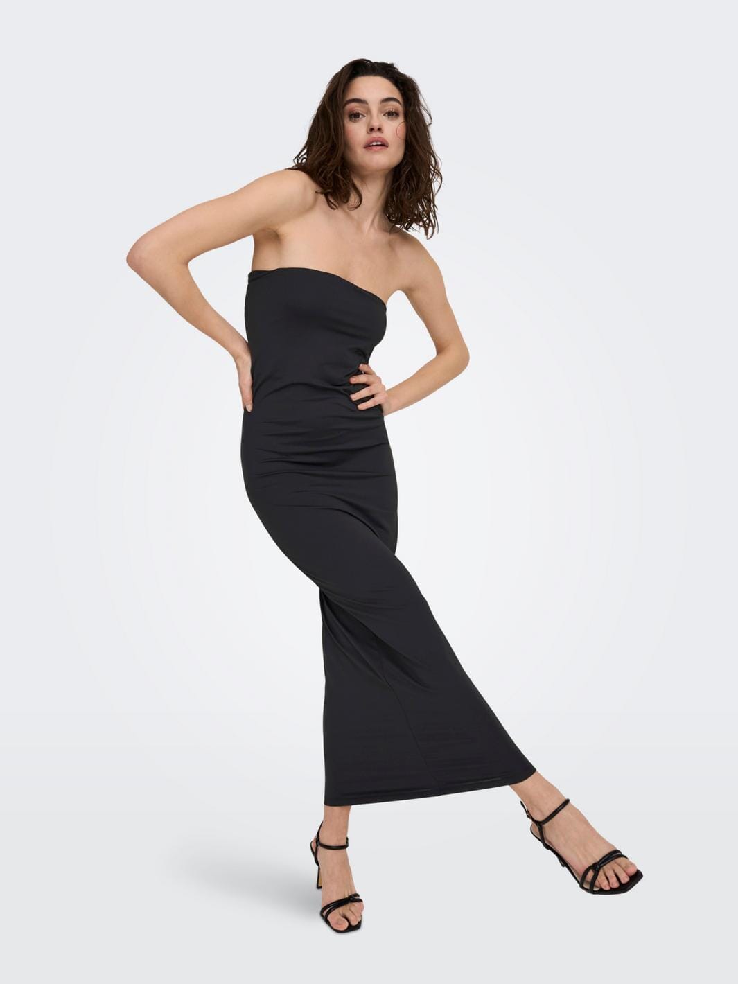 Only - Onlea S/L Long Dress - 4214373 Black