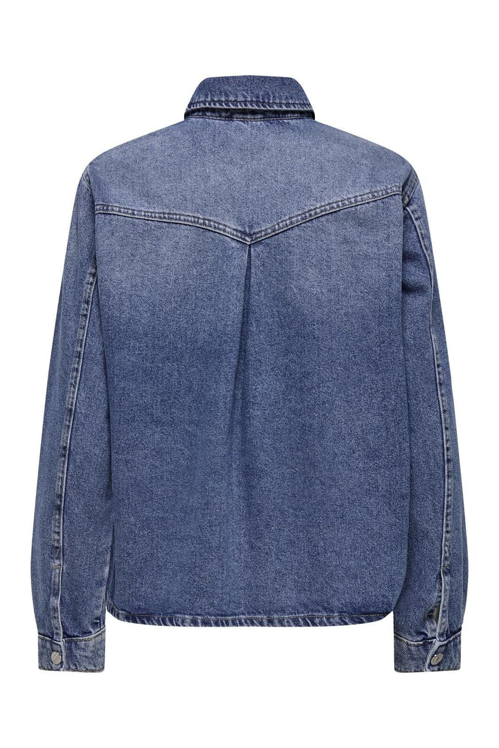 Only - Onlella L/S Pocket Shirt Tai519 - 4636338 Medium Blue Denim